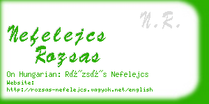 nefelejcs rozsas business card